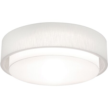 Afx Sanibel 32in. Medium Base Flush Mount, Linen White Shade SAF3244MB-LW